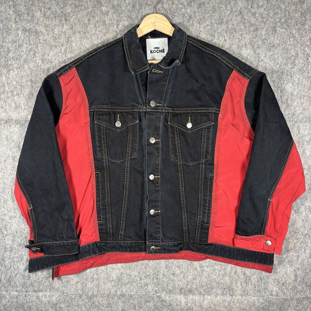 Koche Oversized Denim Jacket Women's XS Multicolor‎ Bomber Oversized Paris